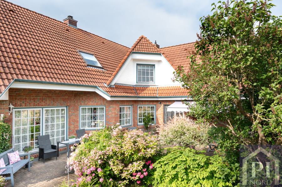 Rückansicht des Hauses