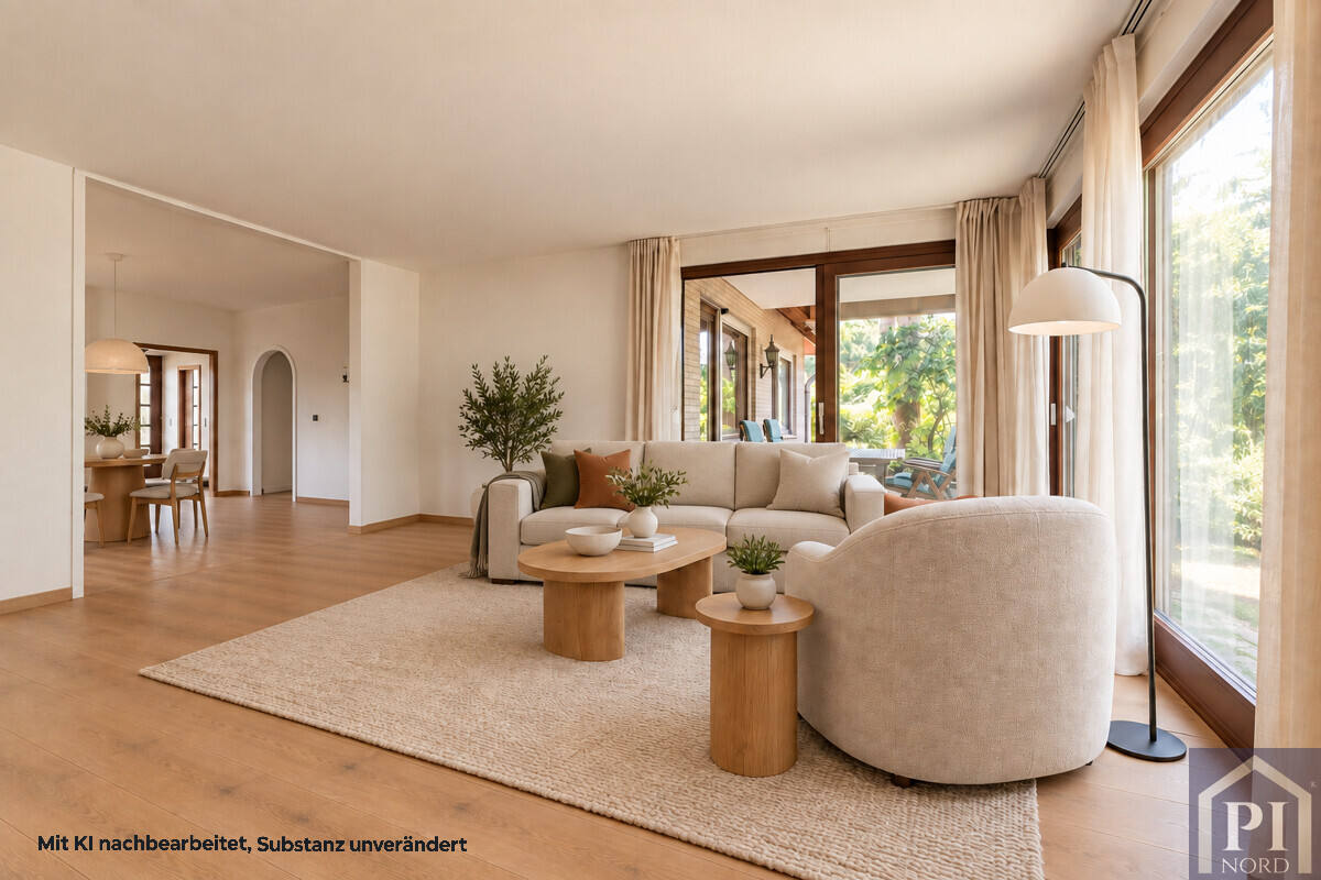 KI Renoviertes Wohnzimmer