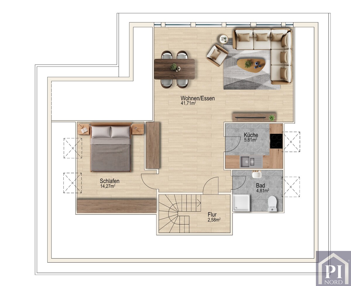 Grundriss Dachgeschoss