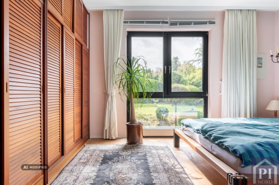 ... mit Blick in den Garten
