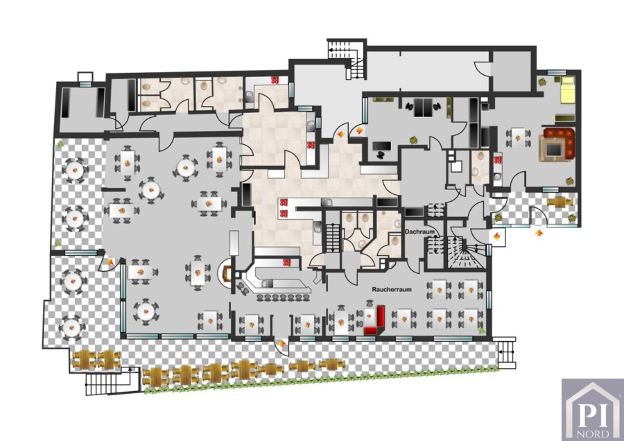Grundriss Erdgeschoss – bestehende Raumstruktur