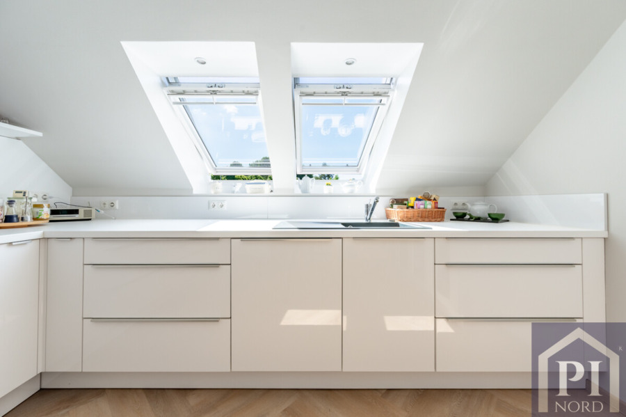 Perfekte Aussicht beim Kochen