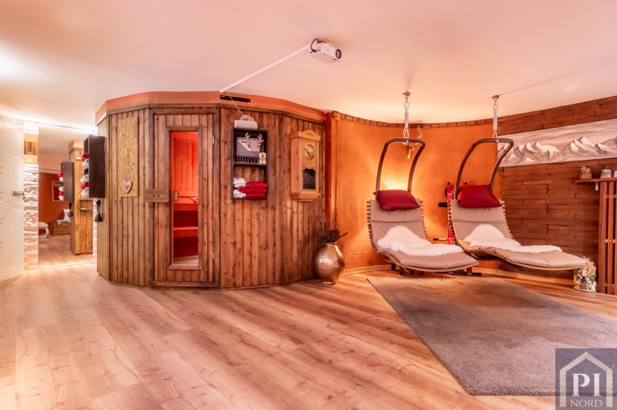 Sauna und Dusche