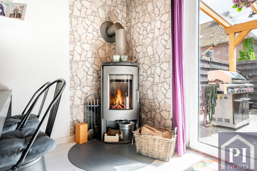 Kamin im Wohnzimmer