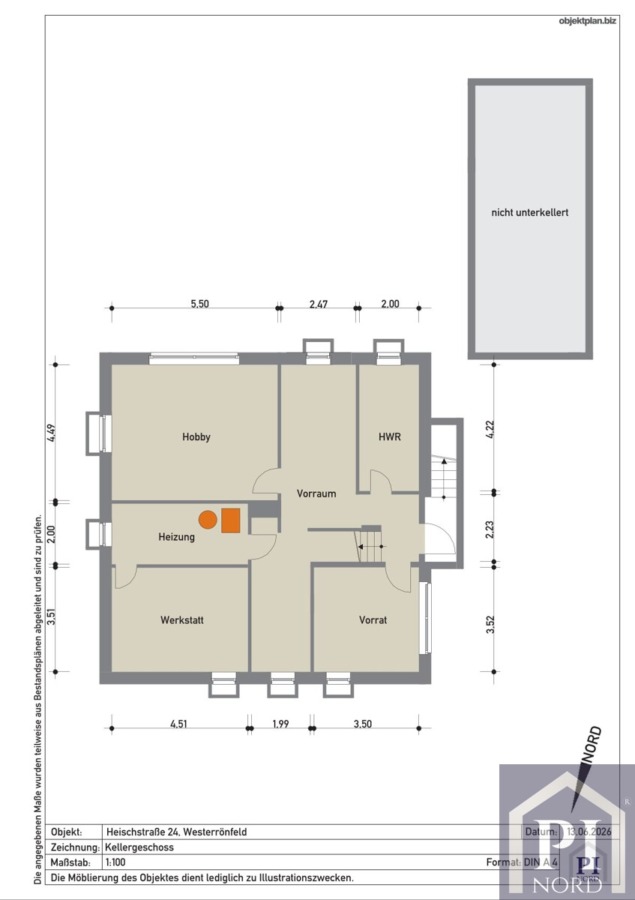 Grundriss Kellergeschoss