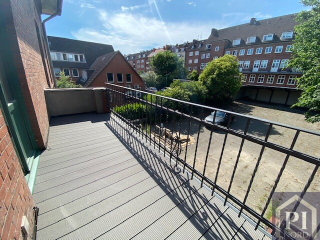 Blick auf den Hinterhof
