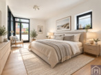 Weiteres Schlafzimmer mit Gaskamin (KI generiert)
