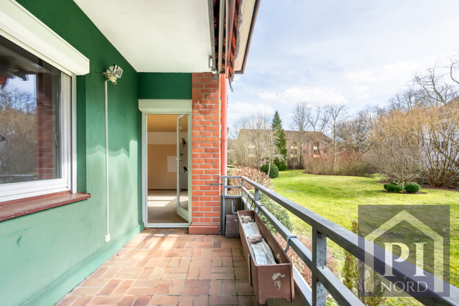 Balkon in Südausrichtung